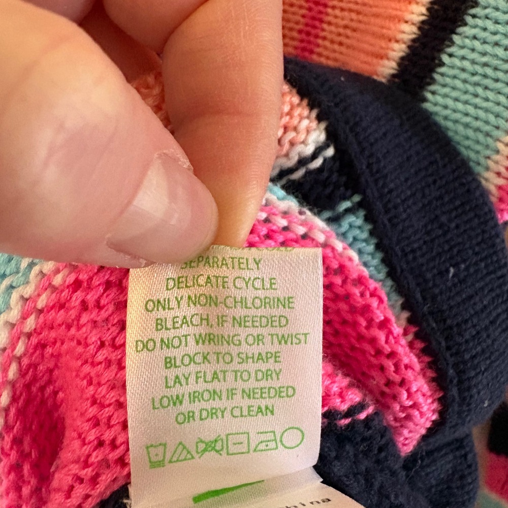 Lilly Pulitzer Daryn‎ Knit Striped Colorful Sweater Women's Size XS - Picture 4 of 5